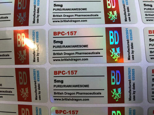 PVC 2ml 펩타이드 병 세마글루타이드 라벨 Bpc 157