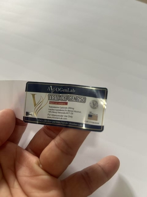 신디자인 홀로그램 테스트 Cyp 10ml 접시 라벨 금색 라인 라벨