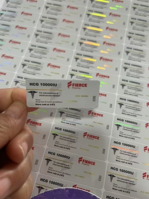 HCG 10000 및 다른 펩타이드 제품 레이저 홀로그램 PET 물질