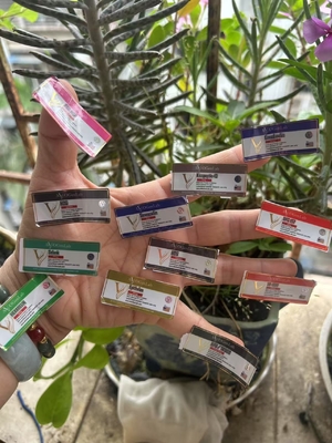 2ml 플라스크 라벨은 다른 펩타이드 제품에 대한 둥근 금 인쇄