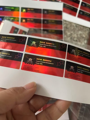 HCG 5000iu 2ml 유리 병 라벨