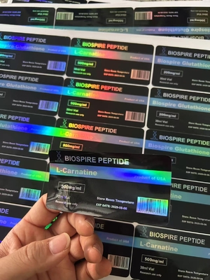 L-카르니틴 500mg/ml 30ml 바이알 라벨 맞춤형 로고 및 디자인