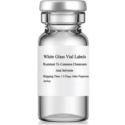 White Glass Vial Labels Resistant To Common Chemicals And Solvents Shipping Time 1-3 Days After Payment Arrive Durable
