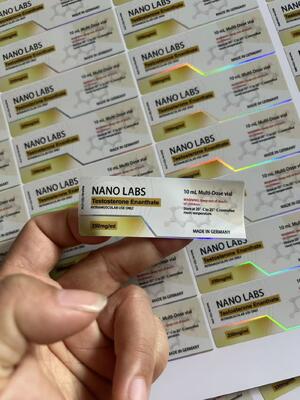 테스트 ENAN 레이저 PET 매테일 10ml 수포 라벨