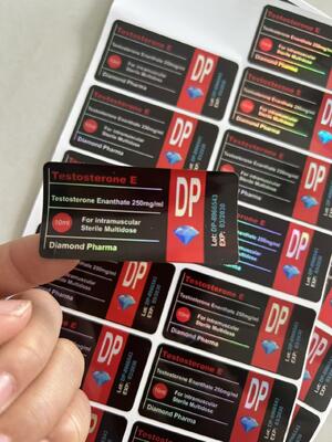 테스트 ENAN 레이저 재료 브랜드 다이아몬드 파마 10ml 바이알 라벨