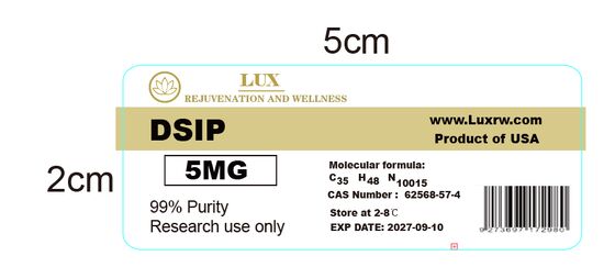 Dsip 5mg 자가 접착 라벨 소형 바이알 라벨