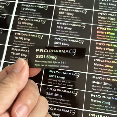 SS-31 50mg 펩타이드 병 라벨 스티커