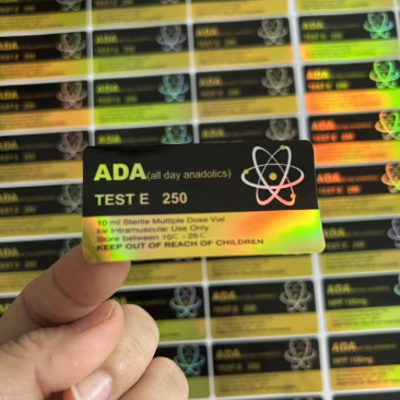 테스트 엔안타테트 250mg 금색 및 검은색 레이저 재료 라벨