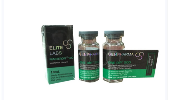 데카 이름 홀로그램 Gen Pharm Popula 디자인을 위한 유리제 작은 유리병 상표 그리고 상자