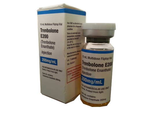 시험 Enanthate 200를 위한 백색 PVC 10ml 다중 복용량 Flitop 주문 작은 유리병 상표