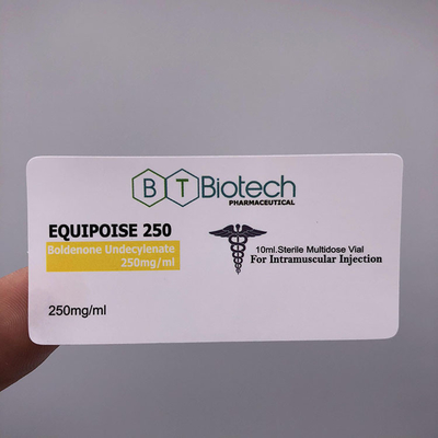 작은 유리병을 위한 레이저 로고에 의하여 각인되는 약 병 상표 방수 자동 접착 상표