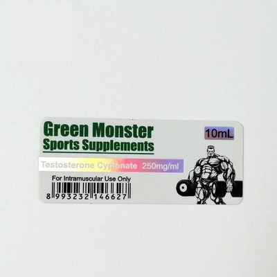 광택 있는 유리제 작은 유리병 상표는 주입 작은 유리병을 위한 Cypionate 250mg 10ML를 시험합니다