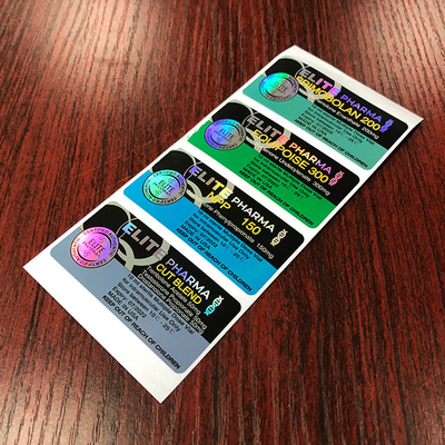 레이저 PET 홀로그램 약병 약병 10ml 약병 라벨