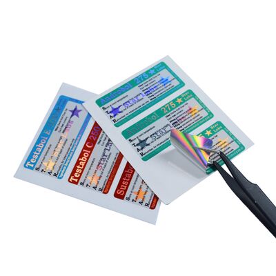 테스트 Cypionate용 CMYK 10ml 유리 바이알 라벨