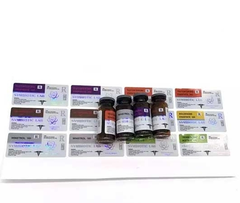 내열 홀로그램 PET 오프셋 인쇄 유리 바이알 라벨