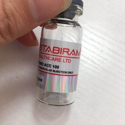 방수 트렌 아세테이트 100mg/ml 유리 바이알 라벨