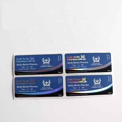 10ml CMYK 구강 바이알 알약 유리 바이알 라벨