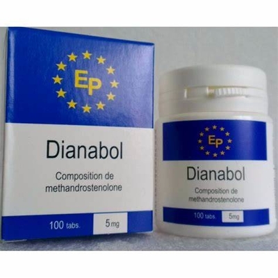 Dianabol Methandrostenolone 100mg 정제 병 라벨 및 상자